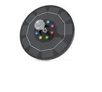 Pompa for fontana solare Kit for irrigazione di piante a risparmio energetico Fontana solare colorata Fontana for bagno di uccelli Piscina esterna Decorazione da giardino(18cm Colorful Solar)