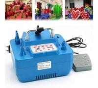 Pompa for palloncini elettrica portatile, pompa ad aria for palloncini con soffiante a doppio ugello con maniglia, può essere cronometrata, ad alta velocità e gonfiabile in 3 secondi, for feste