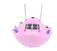 Pompa for palloncino elettrica di precisione, gonfiatore quantitativo for con interruttore a pedale contatore timer digitale Per uso fai-da-te(Pink)