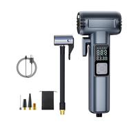 Pompa for pneumatici for auto 6 in 1 con luce LED, compressore d'aria for gonfiaggio pneumatici, strumento di fuga con martello di sicurezza e taglierino for cintura di sicurezza(ST-5530)