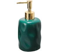 Pompa for sapone in ceramica con dispenser manuale for for lozione in ABS da 350 ml/11,8 once for cucina, sala pranzo, bagno(Dark Green)
