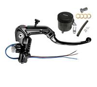 Pompa Freno Accossato Omologata ABE 61454 PRS 19x17-18-19 Con Leva Snodata e Kit Vaschetta Olio Per Manubri da 1 pollice compatibile con BMW R18 RH18r dal 2020 al 2020 (CC 1800)