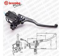 POMPA FRENO BREMBO ANTERIORE BREMBO PS13 ASSIALE Ø 13 CON SERBATOIO 462078