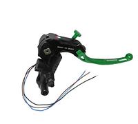 Pompa freno CNC “Ready to brake” PRS 17x17-18-19 con leva snodata lunga verde RST Con Supporto Specchietto M8 per YAMAHA YZF-R7 690 dal 2022 al 2022 cc 690