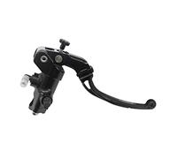 Pompa Freno Forgiata 19X18 Con Corpo Pompa Anodizzato Nero, Leva Snodata Lunga Nera (Pomello+Leva) per MV Agusta Brutale 989 R dal 2008 al 2008, CC 989