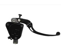 Pompa Freno Forgiata 19X18 Con Vaschetta Integrata,Leva Snodata Lunga Nera (Pomello+Leva) per Ducati Monater 1200 S dal 2017 al 2020, CC 1200