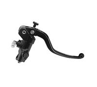 Pompa Freno Forgiata 19X19 Con Corpo Pompa Anodizzato Nero, Leva Fissa Lunga Nera (Pomello+Leva) per Ducati 848 dal 2008 al 2015, CC 848