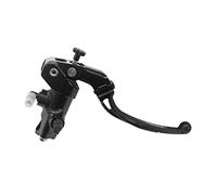 Pompa Freno Forgiata 19X19 Con Corpo Pompa Anodizzato Nero, Leva Snodata Lunga Nera (Pomello+Leva) per Honda CBR 1000 RR Fireblade dal 2006 al 2007, CC 1000