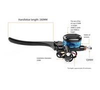 Pompa freno idraulica per ebike e scooter con indicatore visivo