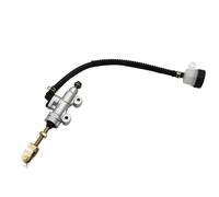 Pompa Freno Idraulica Per Motocicletta Pompa universale per moto, pompa freno posteriore, pompa idraulica a pedale, cilindro principale dell'olio, rimontaggio Pompa Freno Posteriore(White)