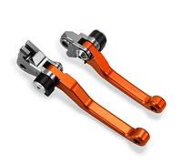 pompa freno leva Leve freno e frizione pieghevoli per motocross, con perno girevole, per moto da cross, con cavo, adatte per YAMAHA YZ250F 2009 2010-2022 YZ250F Leve freni per moto(A pair orange)