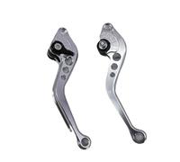 Pompa Freno Leva Leve Freno e Frizione Regolabili universali per Moto CNC, Leva Freno per Moto, manopole per Motore Freno Leve di Frizione Maniglia(Sliver)