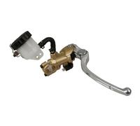 Pompa Freno Nissin Radiale Ø19 Oro/Maniglia Argento Per Moto Ricambi