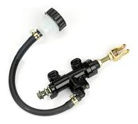 Pompa Freno Posteriore Moto Universal Motorcycle Rear Foot Brake Main Pump Quad Dirt Hydraulic Cylinder With Fuel Tank Fit For Honda Motorbike F2180 Pompa freno(Black)