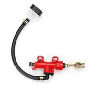 Pompa Freno Posteriore Moto Universal Motorcycle Rear Foot Brake Main Pump Quad Dirt Hydraulic Cylinder With Fuel Tank Fit For Honda Motorbike F2180 Pompa Freno Posteriore(Red)