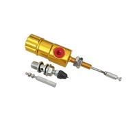 Pompa Freno Posteriore Pompa di trasferimento efficiente con di asta del cilindro principale della frizione idraulica manuale per motociclette, pistone universale da 14 x 23 mm Pompa freno(Gold)