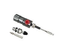 Pompa Freno Posteriore Pompa di trasferimento efficiente con di asta del cilindro principale della frizione idraulica manuale per motociclette, pistone universale da 14 x 23 mm Pompa freno(Titanium)