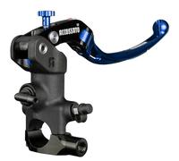 Pompa Freno Radiale Accossato 19x20 Con Leva Snodata Blu, Per Manubri Diametro 25,4 mm compatibile con HARLEY DAVIDSON LOW RIDER ST FAST JOHNNIE FXLRST del 2023 (CC 1917)