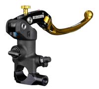 Pompa Freno Radiale Accossato 19x20 Con Leva Snodata Oro, Per Manubri Diametro 25,4 mm compatibile con HARLEY DAVIDSON LOW RIDER ST FAST JOHNNIE FXLRST del 2023 (CC 1917)