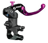 Pompa Freno Radiale Accossato 19x20 Con Leva Snodata Viola, Per Manubri Diametro 25,4 mm compatibile con HARLEY DAVIDSON LOW RIDER ST FAST JOHNNIE FXLRST del 2023 (CC 1917)