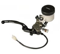 Pompa freno radiale anteriore 19X18 in alluminio anodizzata naturale per Aprilia Dorsoduro 750 dal 2008 al 2016 (CC 750)