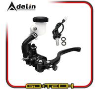 POMPA FRENO RADIALE POSTERIORE FRIZIONE IDRAULICA 19x18 mm MOTO SCOOTER Nera SX