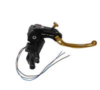 Pompa Freno Ready To Brake 16X18 Lavorata CNC Con Leva Snodata Lunga Oro Con Supporto Specchietto M8 per Ducati Scrambler Mach 2.0 dal 2018 al 2018, CC 800