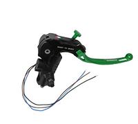 Pompa Freno Ready To Brake 16X18 Lavorata CNC Con Leva Snodata Lunga Verde per Ducati Scrambler Mach 2.0 dal 2018 al 2018, CC 800