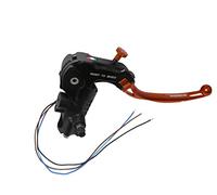 Pompa Freno Ready To Brake 19X18 Con Leva Snodata Lunga Arancio per Ducati Hypermotard 1100 EVO SP dal 2007 al 2012, CC 1099