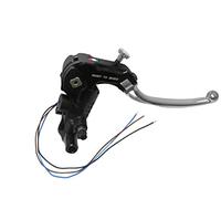 Pompa Freno Ready To Brake Prs 16X17-18-19 Lavorata CNC Con Leva Snodata Lunga Argento Con Supporto Specchietto M10 per Ducati Scrambler Mach 2.0 dal 2018 al 2018, CC 800