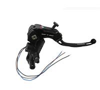 Pompa Freno Ready To Brake Prs 16X17-18-19 Lavorata CNC Con Leva Snodata Lunga Nero Con Supporto Specchietto M10 per Ducati Scrambler Mach 2.0 dal 2018 al 2018, CC 800