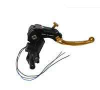 Pompa Freno Ready To Brake Prs 16X17-18-19 Lavorata CNC Con Leva Snodata Lunga Oro Con Supporto Specchietto M10 per Ducati Scrambler Mach 2.0 dal 2018 al 2018, CC 800