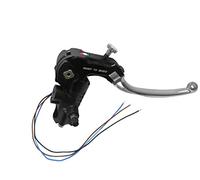 Pompa Freno Ready To Brake Prs 19X17-18-19 Con Leva Snodata Lunga Argento per Kawasaki dal 2015 al 2016, CC 1000