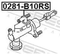 Pompa frizione 0281-B10RS FEBEST per NISSAN ALMERA TINO X-TRAIL I ALMERA II