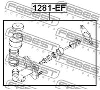 Pompa frizione 1281-EF FEBEST per HYUNDAI KIA