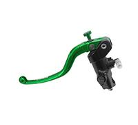 Pompa Frizione Forgiata 16X16 Con Corpo Pompa Anodizzato Nero, Leva Fissa Lunga Verde (Pomello+Leva) per Ducati Scrambler Classic dal 2015 al 2018, CC 800