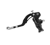 Pompa Frizione Forgiata 16X16 Con Corpo Pompa Anodizzato Nero, Leva Revolution Lunga Argento (Pomello+Inserto) per Ducati Scrambler Mach 2.0 dal 2018 al 2018, CC 800