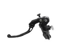 Pompa Frizione Forgiata 16X16 Con Corpo Pompa Anodizzato Nero, Leva Snodata Lunga Nera (Pomello+Leva) per Ducati Multistrada V4 dal 2021 al 2022, CC 1158