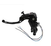 Pompa Frizione Ready To Brake 16X18 Con Leva Snodata Lunga Nero Con Supporto Specchietto M10 per Ducati Panigale V2 dal 2021 al 2022, CC 955