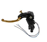 Pompa Frizione Ready To Brake Prs 16X15-16-17 Con Leva Snodata Lunga Oro Con Supporto Specchietto M10 per Ducati Scrambler Desert Sled dal 2017 al 2022, CC 800