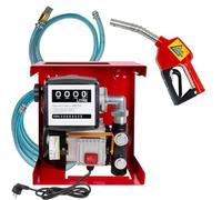 Pompa Gasolio Con Contalitri e Pistola Automatica - Tubo, Prefiltro e Fascette Stringitubo in Acciaio Inclusi