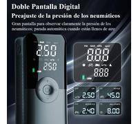 Pompa gonfiabile per auto portatile display digitale wireless mini pompa per auto elettrica pompa d'aria per pneumatici illuminazione intelligente