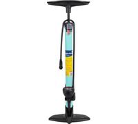 Pompa gonfiaggio ruote bici in acciaio con manometro integrato