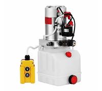 Pompa idraulica 12V DC Unità di potenza idraulica a semplice effetto Unità di potenza del serbatoio in plastica da 4 litri for rimorchio ribaltabile for auto Lif
