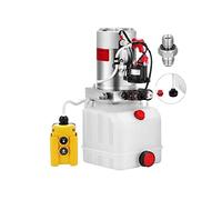 Pompa idraulica a semplice effetto da 12 V CC con serbatoio dell'olio in plastica 4, 6, 8, 10 e 15 litri, for rimorchio ribaltabile, unità motrice Jak Lift Resistente alla Corrosione(8Quart 1 Acting)