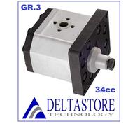 POMPA IDRAULICA GRUPPO 3 DA 34cc. - OLEODINAMICA GEAR PUMPS