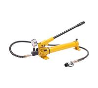 Pompa idraulica manuale 700 bar, pompa idraulica manuale con manometro, 1,9 m, tubo dell'olio ad alta pressione ZG3/8" attacco filettato