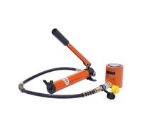 Pompa idraulica manuale, Martinetto idraulico a cilindro singolo effetto 10/20T con pompa manuale idraulica CP-180, confezione da 4(20T Pump)