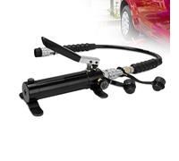 Pompa idraulica manuale, pompa di sollevamento manuale da 10000 psi con corpo in alluminio, tubo da 70 cm, valvola di ritorno dell'olio regolabile e manometro, contenuto di olio 175 cc