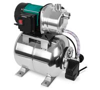 VONROC Pompa acqua Idrofora 1000W con Serbatoio 19L | 3500 l/h | Pressione 4.4 bar | Autoadescante con Pressostato | Per Irrigazione, Pozzi, Casa, Giardino | Corpo in Acciaio Inox | IPX4